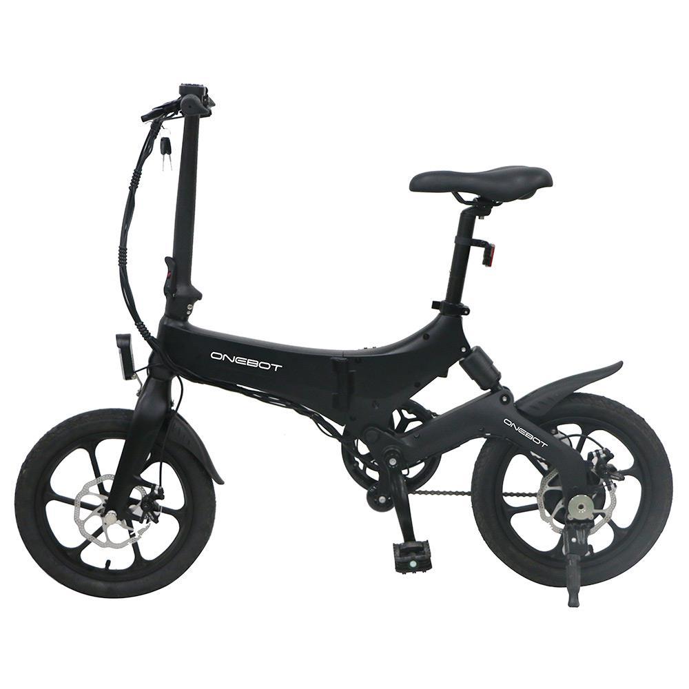 

UK STOCK ONEBOT S6 Portable Smart Folding Electric Bicycle with 16inch Tire 25km/h 50KM and Dual Disc Brakes