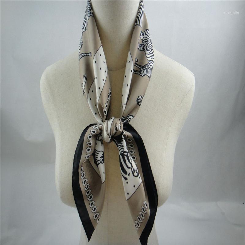 

Simulation Silk Digital Printing Small Square Scarf Small Scarf Wild Professional For Women 70x70cm1, Style 1