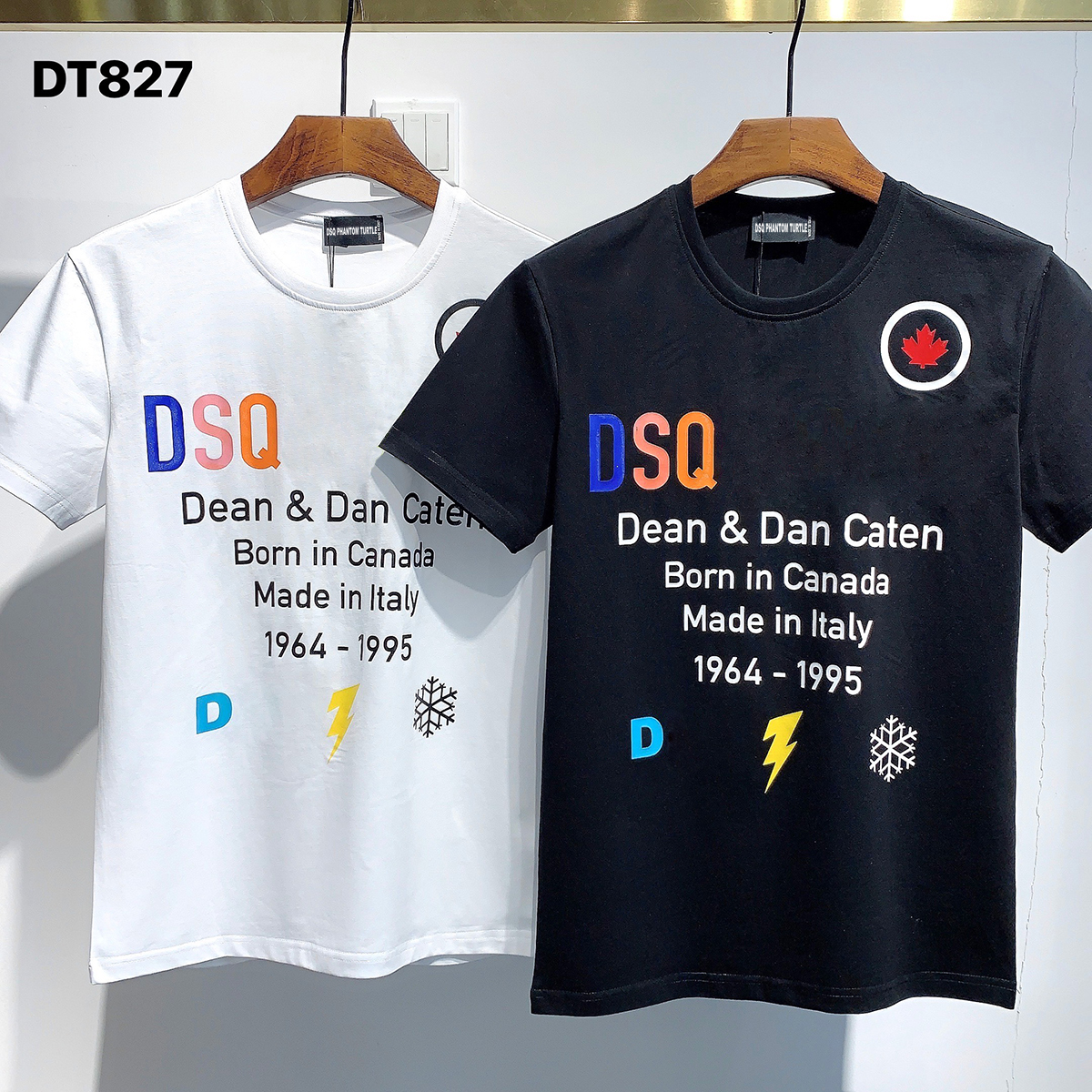 

DSQ PHANTOM TURTLE 2021SS New Mens Designer T shirt Paris fashion Tshirts Summer DSQ Pattern T-shirt Male Top Quality 100% Cotton Top 1110, White;black