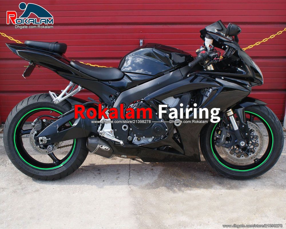 

Gloss Black For Suzuki 2006 GSX-R750 06 07 Fairing Kit Fairings GSXR750 K6 2007 GSXR600 (Injection Molding), Customize