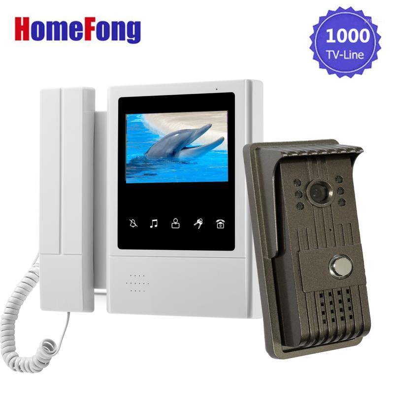 

Homefong 4.3 Inch Wired Video Door Phone Doorbell Camera Home Intercom System Talk Unlock Waterproof Day Night Vision1