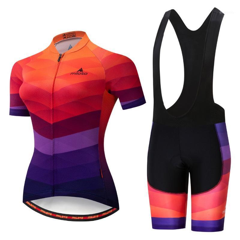 

MILOTO Women go pro Cycling Sets Summer Cycling Jersey Set Bicycle Clothing MTB Breathable Bike Clothing ropa ciclismo hombre1, 03 short kits