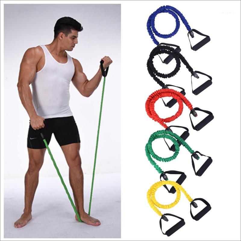 

5 Levels Resistance Bands with Handles Yoga Pull Rope Elastic Fitness Exercise Tube Band for Home Workouts Strength Training1