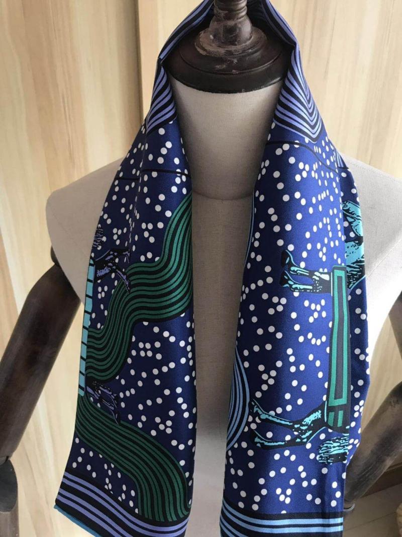 

2020 New Arrival Fashion Elegant horse 100% silk scarf 90*90 cm square shawl hand made roll wrap for women lady free shipping