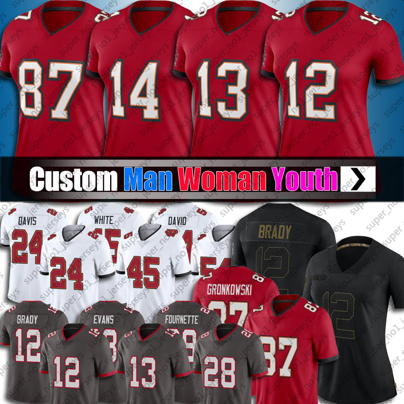 

Woman Tom Brady Rob Gronkowski Jersey Tampa Bay Buccaneer Jerseys Leonard Fournette Mike Evans Davis Jersey Devin White Godwin, +patch woman custom (haid) s-xxl