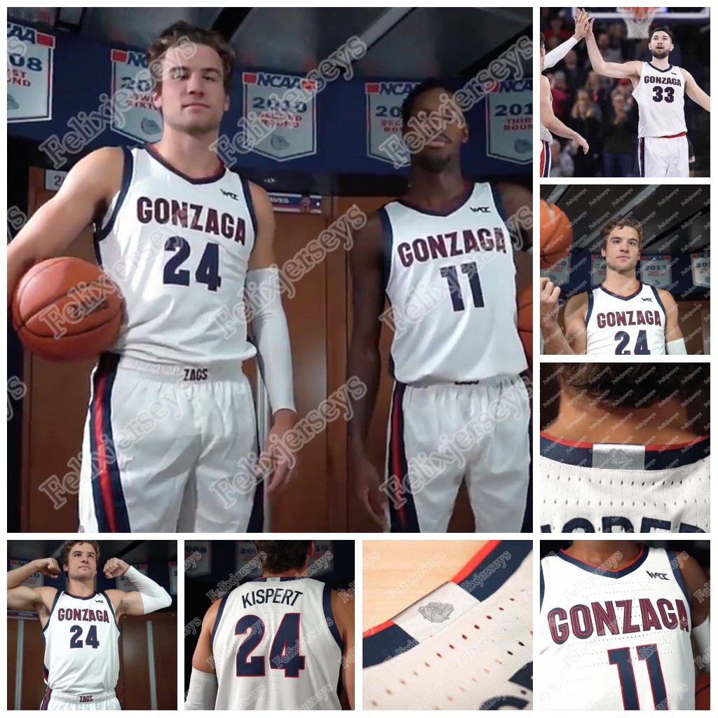 

Gonzaga Bulldogs Joel Ayayi Corey Kispert Admon Gilder Oumar Ballo Martynas Arlauskas Matthew Lang Woolridge NCAA College Basketball Jerseys, Navy mens s-xxxl