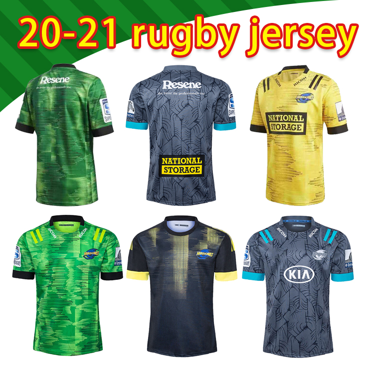 

New 2020 Super Rugby Jerseys Zealand super Blues Hurricanes Crusaders Highlanders chiefss Rugby Jerseys shirts top quality, Black;gray