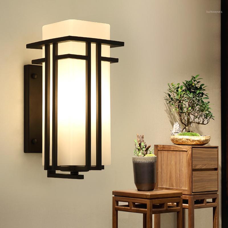 

Chinese Living Room Wall Lamp Bedroom Bedside Lamp hotel Corridor Retro Lantern Stairs Aisle Light Waterproof Outdoor lighting1