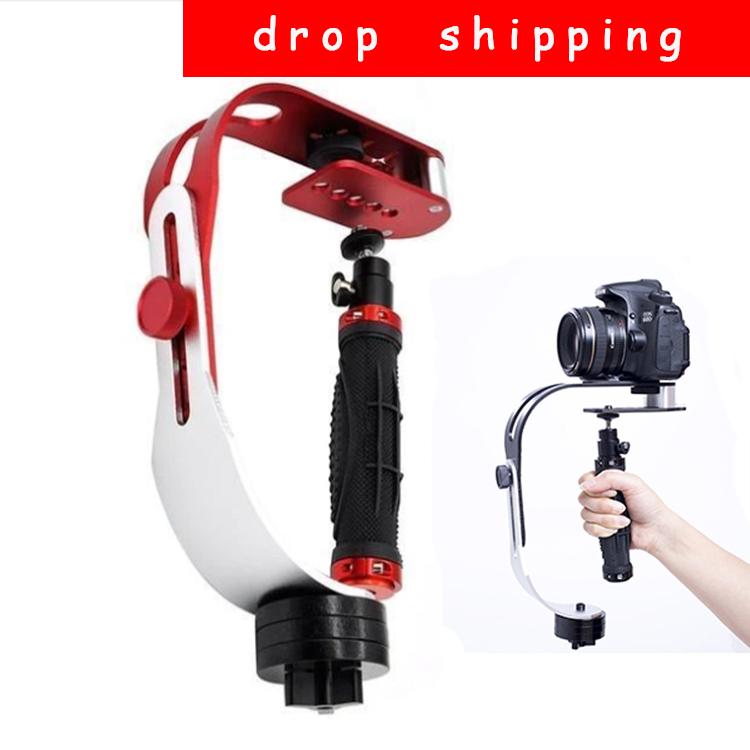 

Video Camera Stabilizer Alloy Aluminum Mini Handheld Digital Action Camera Mount Holder for DSLR Drop shipping
