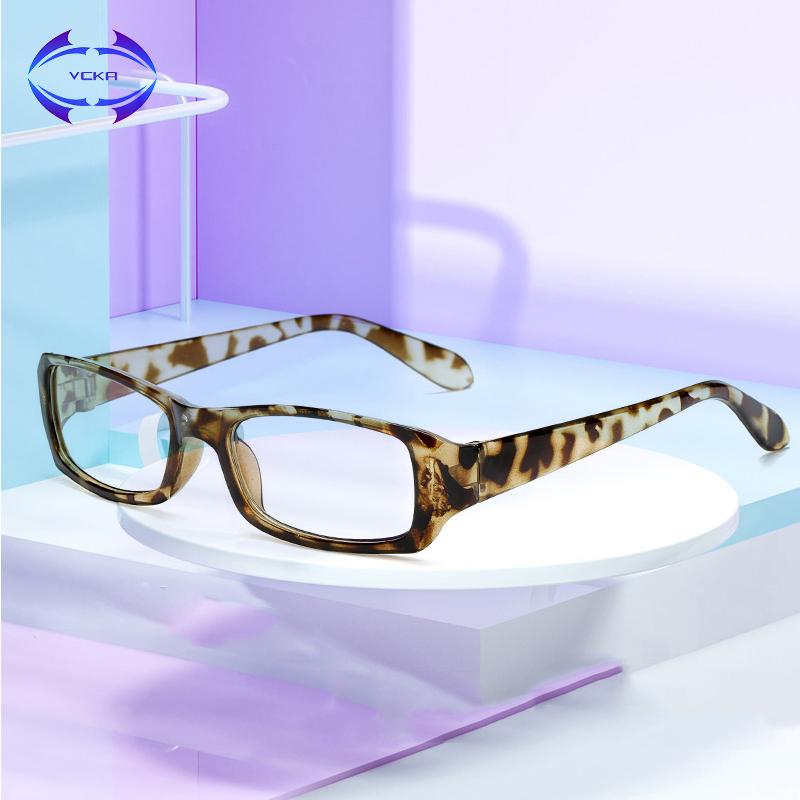 

VCKA Men's Square retro glasses frame Computer women Anti Blue Laser Fatigue Radiation-resistant Eyeglasses armacao de oculos