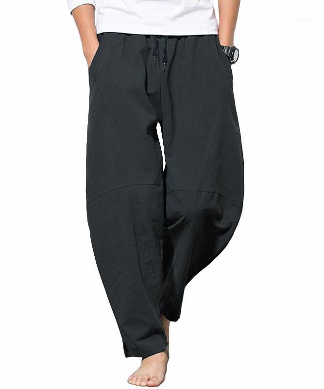 

Hot Sale 2020 Spring Hip Hop Harem Pants Men Casual Loose Trousers Drawstring Joggers Black Pants Plus Size -5XL1