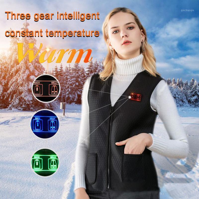 

Men Women Outdoor Sports Heating Vest Electric Comfortable USB Charging Thermal Winter Flexible Camping Adjustable Temperature1, As pic