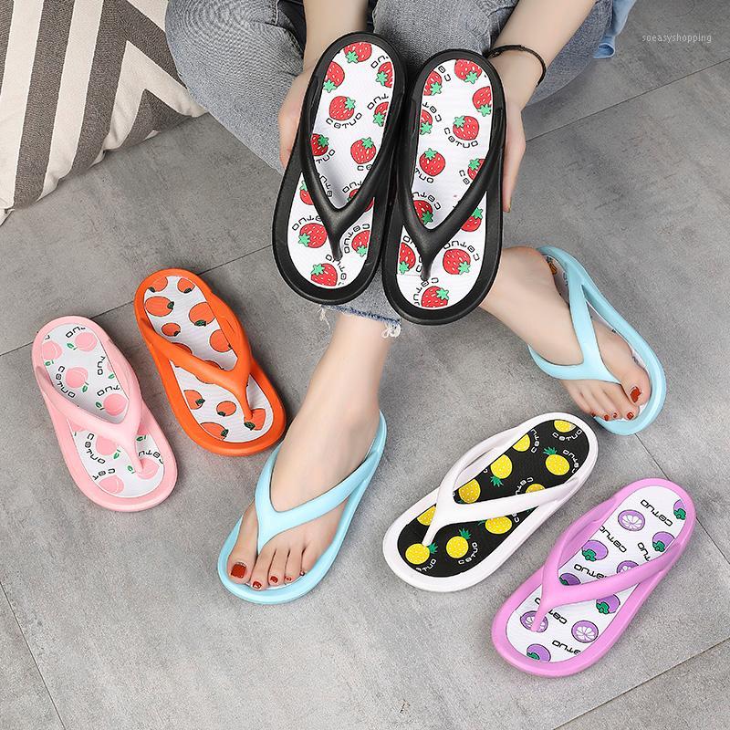 

New Ladies' Flip Flops Fruit Lovely Women Summer Slippers Fruit Jelly Woman Beach Chinelo for Women's Fashion Casual Lady Shoes1, Black