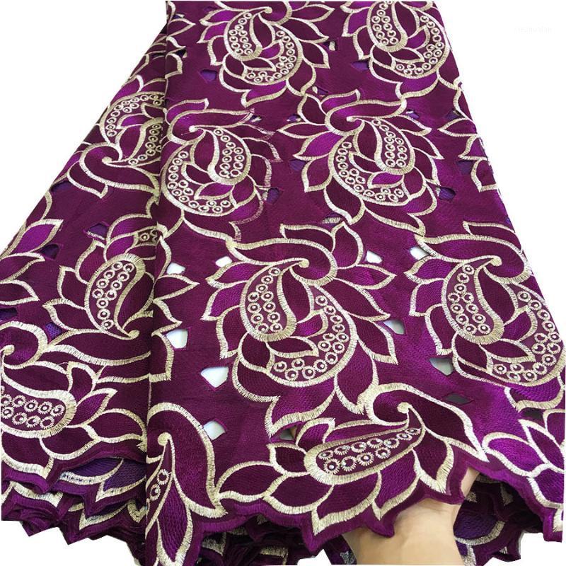 

Ribbon Nigerian Swiss Voile Lace In Switzerland 2021 High Quality Embroidery African Dry Cotton Fabric For Women Dress SW-4231