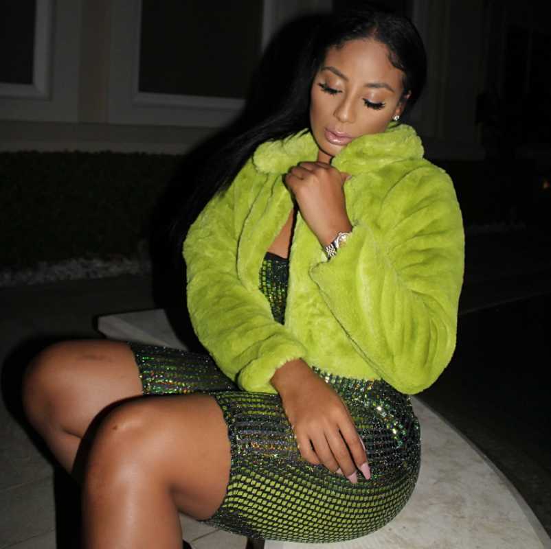 

Faux Fur Solid Color Simple Green Pink Stand Color Long Sleeve Winter Women Warm Short Casual Jacket Coat, Orange