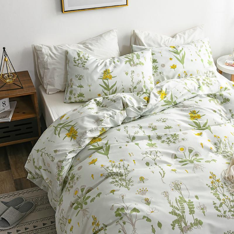 

LOVINSUNSHINE King Size Duvet Cover Simple Flower Bedding Set For Girl Comforter Set Queen1