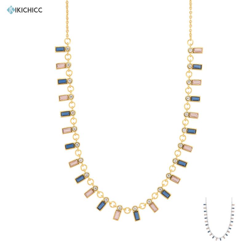 

KIKICHICC 925 Sterling Silver Rainbow Jewelry Choker Collares Jade Necklace Pendant Necklace Long Chain Party Fine Jewelry Gift