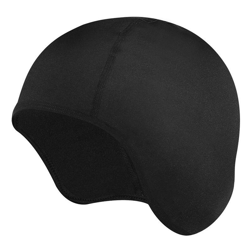 

Men Women Autumn Winter Cap Cycling Bicycle Running Hiking Motorcycle MTB Helmet Skiing Cap Warm Thermal Fleece For Boy Girl, Black