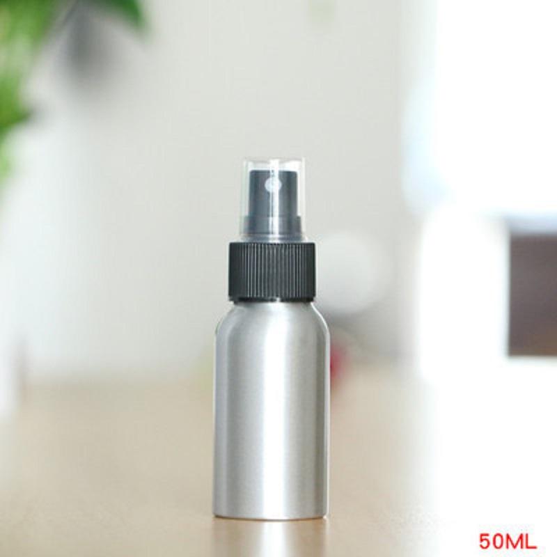 

10ml Aluminum Lotion Pump Bottle 20ml Metal Silver Containers Bottle Empty Cosmetic Packaging Flask 80ml Spray 60ml 100ml