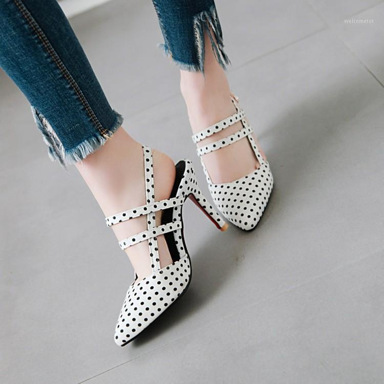 

Oversized ladies high heels women shoes woman pumps Pointed, pointed, high-heeled sandals1, Black