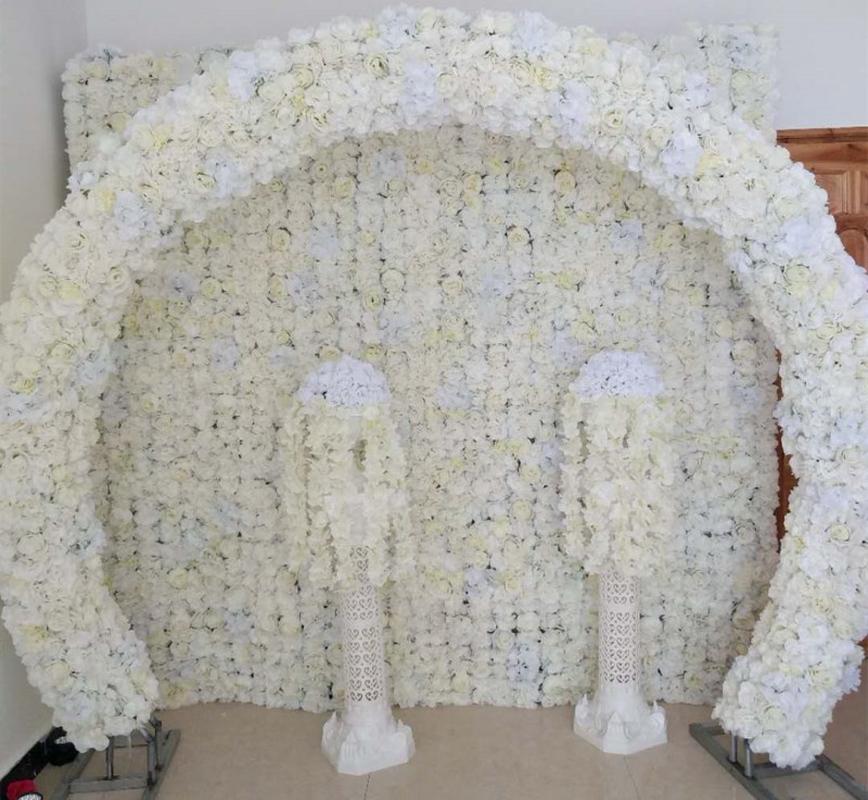 

20x 50CM Wedding Decoration Arch Flower Rows Party Aisle Decorative Road Cited Centerpieces Supplies 10pcs/lot Free Shipping, Milk white