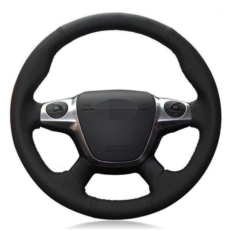 

Car Steering Wheel Cover Black Artificial Leather For Focus 3 2012-2014 KUGA Escape 2013-2020 C-MAX 2011-20201