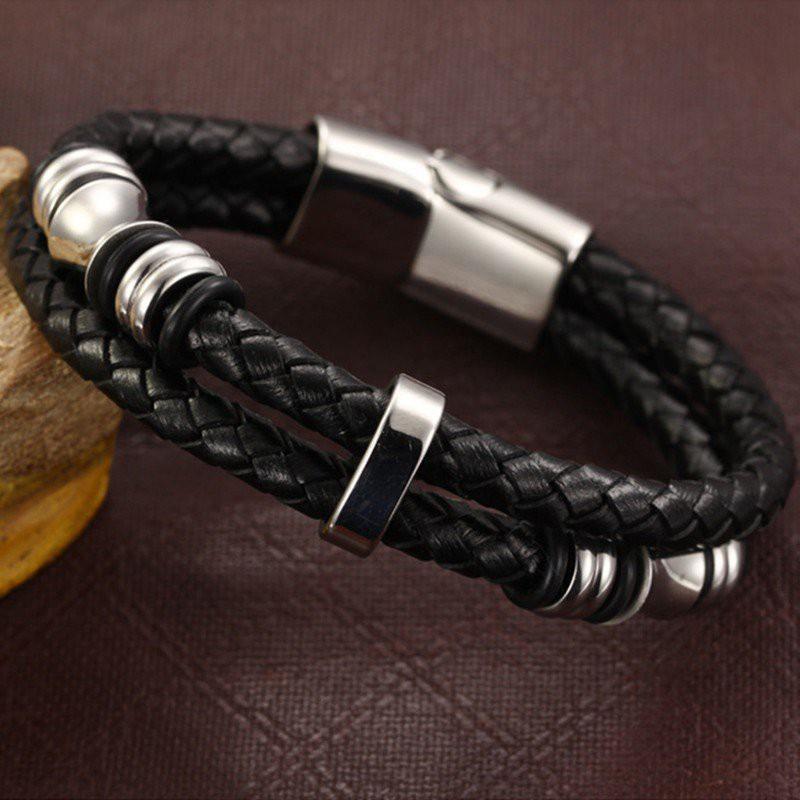 

Retro Simple Leather Stitching Personality Men's Leather Bracelet Fashion Wild