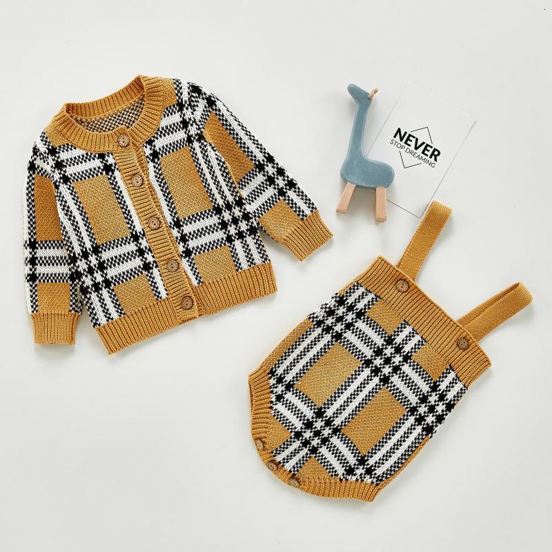 

2021 New Autumn Girls Clothes Knitted Bodysuit Set Infant Newborn Girl Knit Cardigan Boys Sweater Cotton Baby Jumpsuit Nuul, 203s07bodysuit