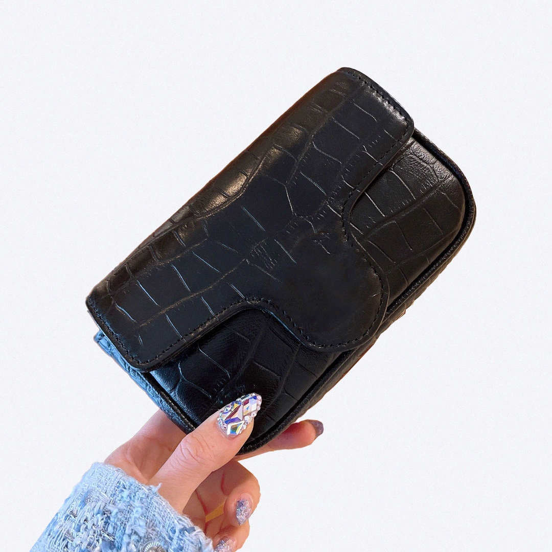 

Luxury designer women Marmont cossbody bag crocodile grain leather chain messenger ladies fashion cosmetic bags m9ea#