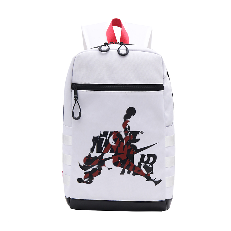 

2495 Fashion couple Backpack AJ basketball trapeze printed knapsack leisure sports rucksack multifunctional travel bag student schoolbag Hiking Luggage bag, As shown