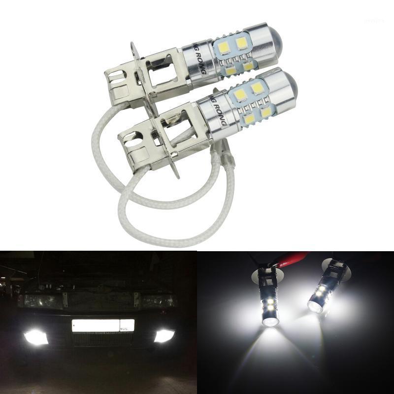 

ANGRONG 2x H3 453 10 SMD LED Projector Daytime DRL Headlight Fog Light Bulb Lamp1, As pic
