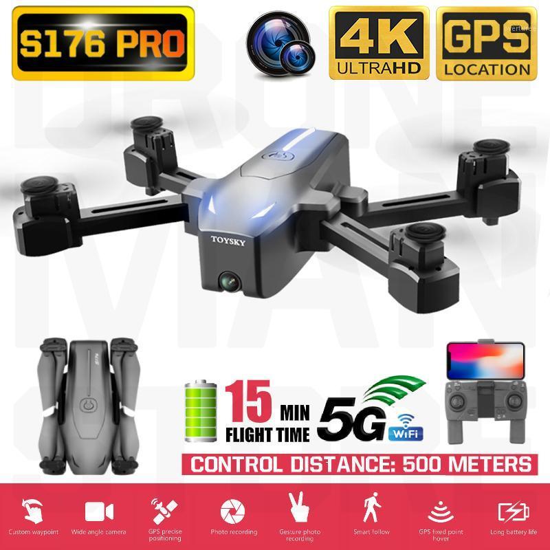 

S176 GPS Drone with 5G Wifi FPV 4K HD Wide Angle Dual Camera Optical Flow RC Quadcopter Mini Dron VS SG907 E520S KY601G S1671