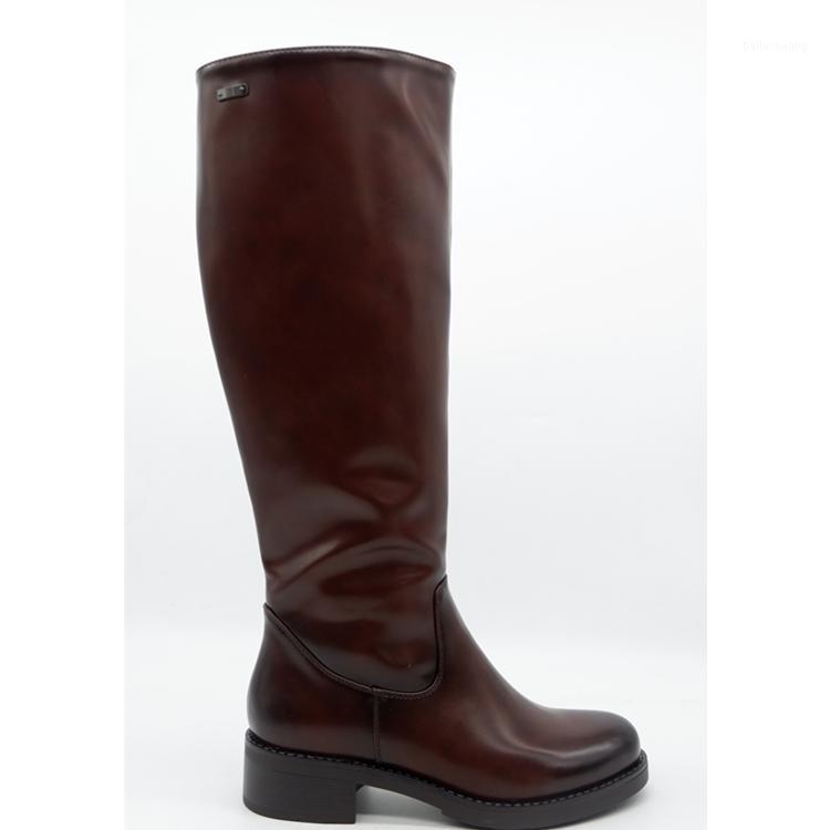 

Chinese high-heeled shoes, with women's high-heeled shoes, connect women's shoes to autumn knee, autumn half leg1, Brown