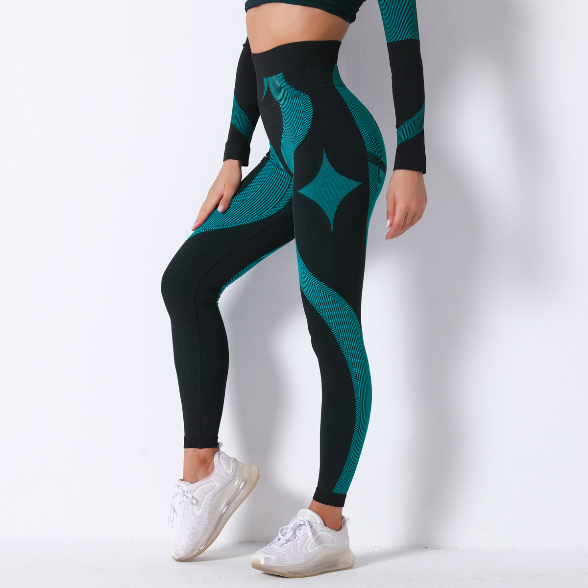 

Shuriken Star High Waist Yoga Pants Fitness Seamless Leggings Push Up Sports Gym Compression Tights Running Legg Sportwear, C209901