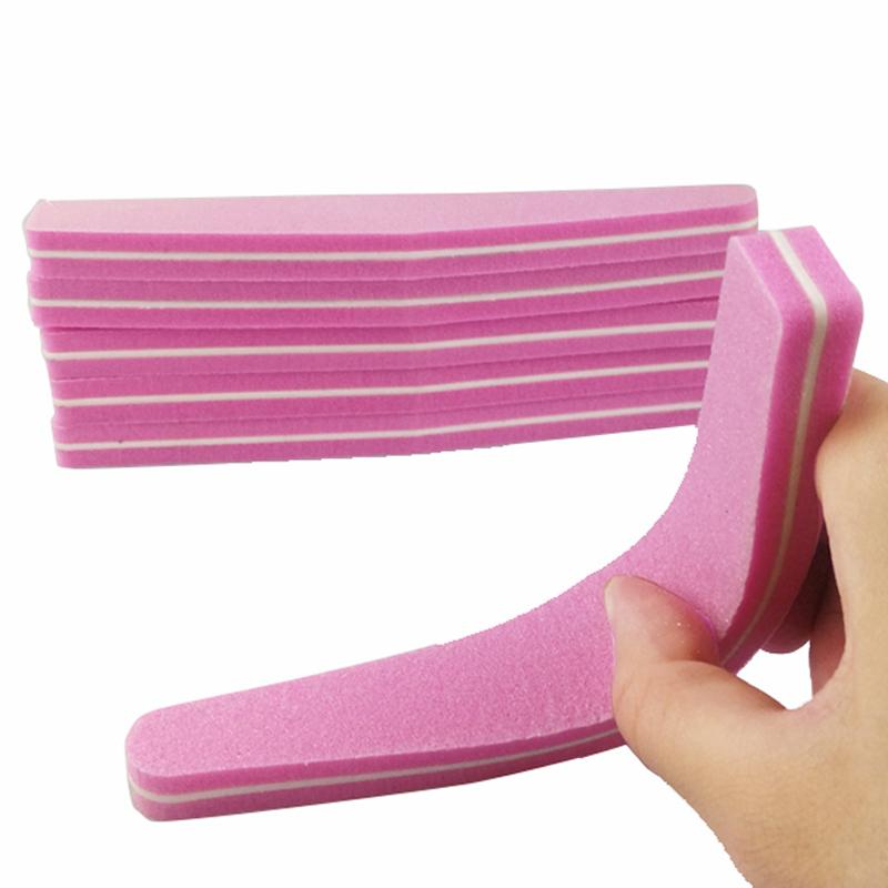 

1/5pcs-lot Double Side Nail files buffer 100/180 Trimmer Buffer lime a ongle Nail Art Tools Washable Buffing Sanding File Sponge