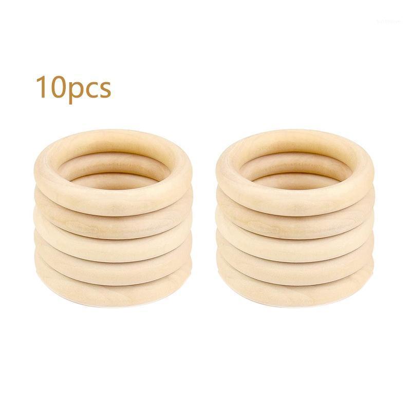 

10Pack 10cm Wooden Rings, Natural Unfinished Solid Wooden Rings for Craft DIY &Hanging Clothing Scarf1