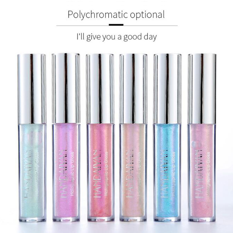 

Handaiyan 6 Colors Glow Glitter Shimmer Mermaid Lipgloss Lip Tint Moisturizing Waterproof Metal Long Lasting Liquid Lip Balm, #1