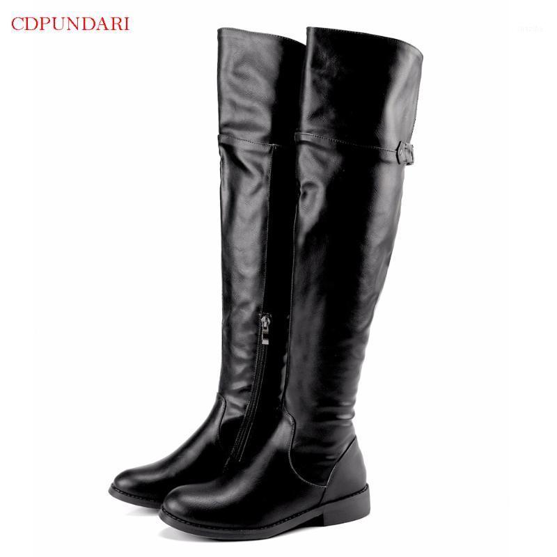 

Black Low heels Over The Knee Boots Women Thigh High Boots Ladies Autumn Winter Long Shoes Woman Black Gray Brown1