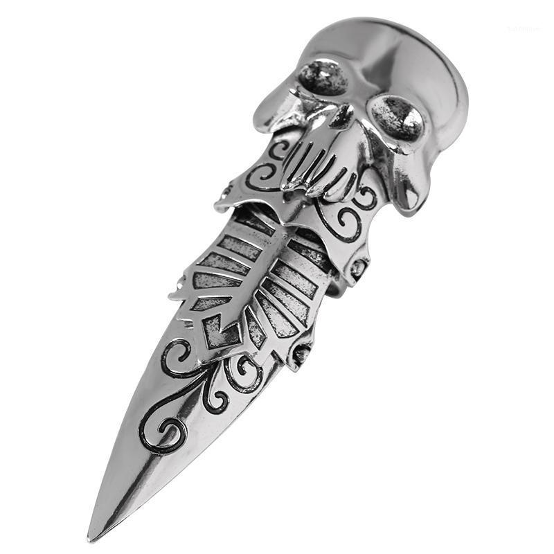 

2020 New Punk Men's Ring Skull Shaped Armor Joint Ring Gothic Fashion Men Domineering Exaggerated Alloy Jewelry Gifts Hot1