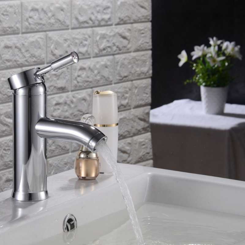 

Hot&Cold Water Bathroom Waterfall Basin Tap Single Holder Kitchen Faucets Tap Sink Mixer Taps Home Improvement Kitchen Accessory