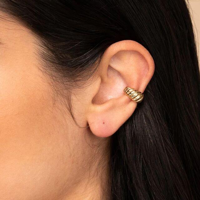 

2020 gold color new fashion geometric simple thread charm ear cuff clip jewelry for women delicate Rope chain twist hoop earring