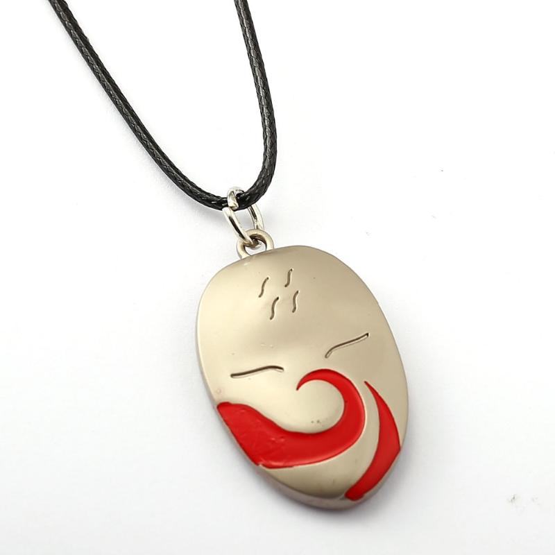 

NARUTO Choker Necklace Shadow Kakashi Mask Pendant Men Women Gift Anime Jewelry Accessories YS11556