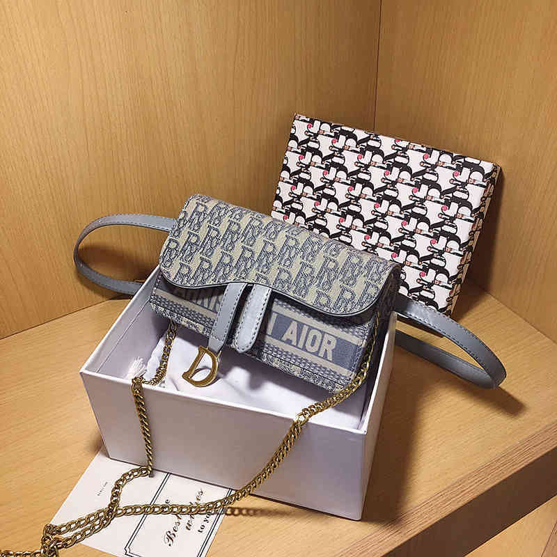 

72% OFF bag s Net red new fashion foreign style small chest ins Waist Messenger women's Korean single shoulder chain, Black