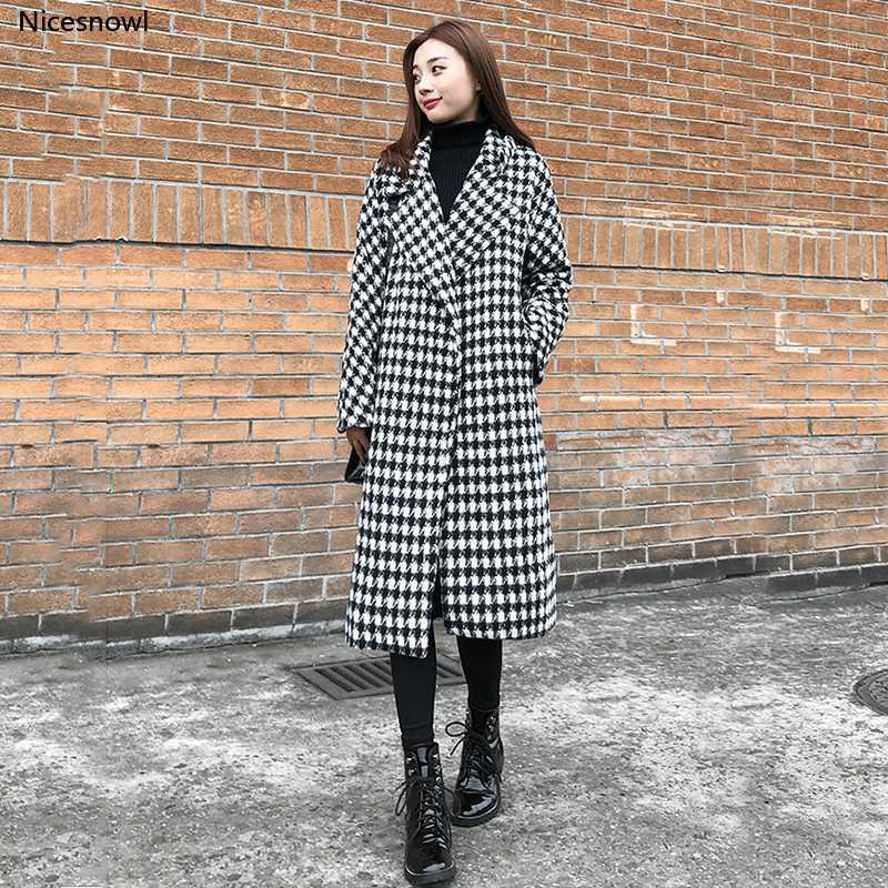 

new arrival high quality women fashion comfortable thick warm trench coat professional temperament outdoor big size long trench1, Plaid