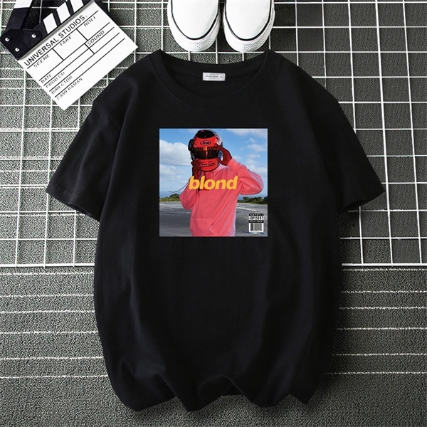 

Frank Ocean Blonde Tee Shirt Men Woman Music Album Fashion T Shirt Brand Casual Loose Tops Male Hip Hop Harajuku T-Shirts, White;black
