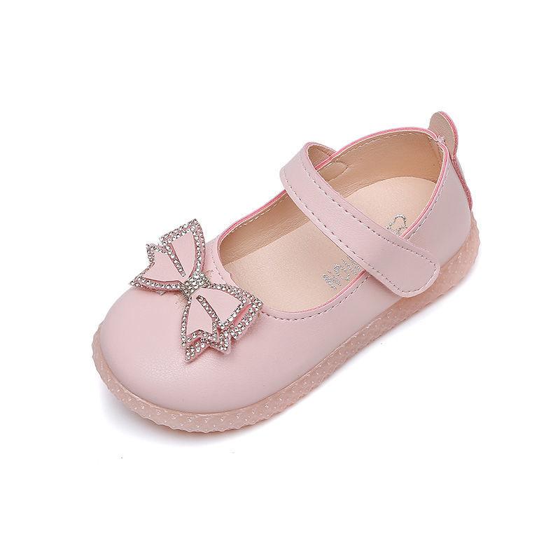 

Girls Princess Bowknot Baby Kids Cute Shoes Daughter Non-slip 2021 Spring New Fashion Dress Party Casual Single Flats Children