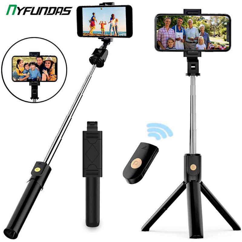 

3 in 1 Wireless Bluetooth Selfie Stick for Android Huawei Foldable Handheld Monopod Shutter Remote Extendable Mini Tripod