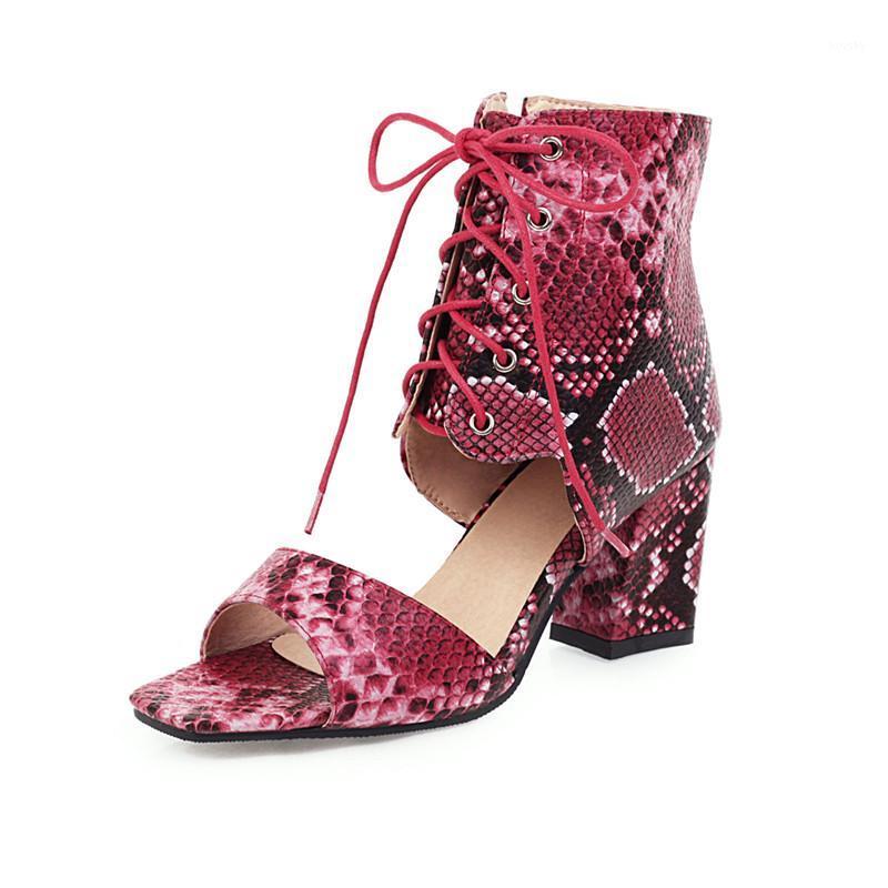 

Fanyuan Women Sandals Synthetic Leather High Heeled Summer shoes Cross-Tied Classic Design Summer Concise Shoes Woman Size 32-481, Beige