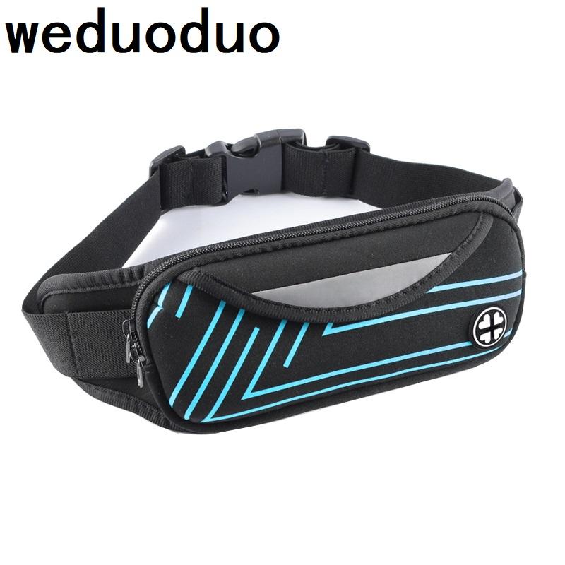 

Weduoduo Outdoor Sports Bum Bag Running Belt Waist Pack Travel Zip Pouch Money Phone anti-theft Pack Belt Sport Bag, Black
