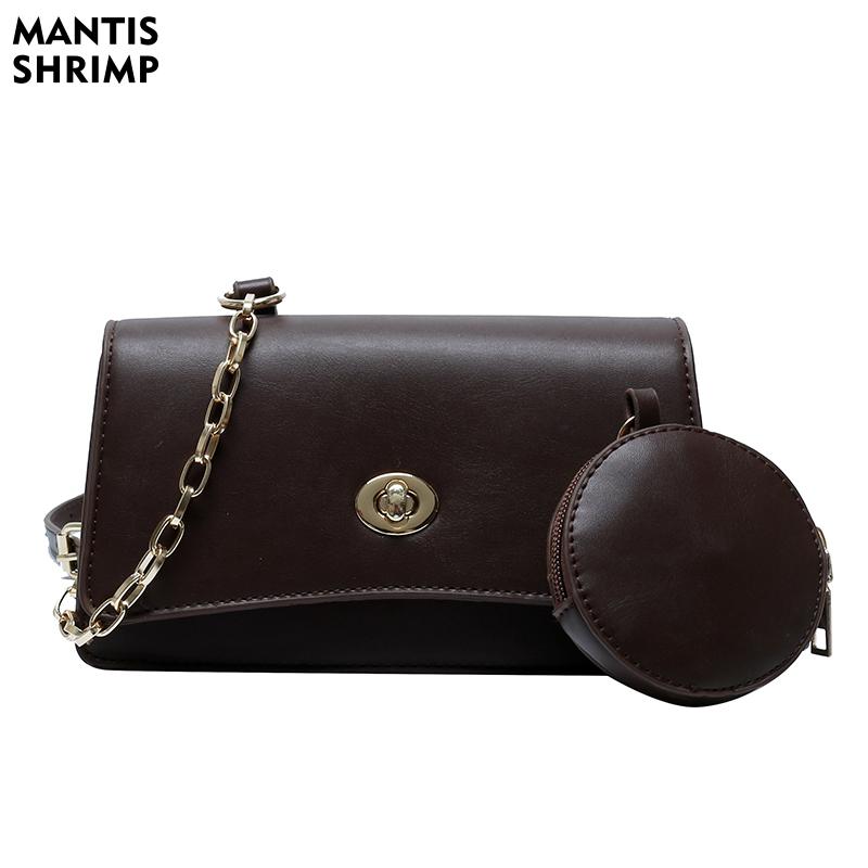 

Women Bags Designer Fashion Handbags Shoulder Bag for Ladies Quality Solid Color Crossbody Bags Messenger Bag Chains Baguette, Black